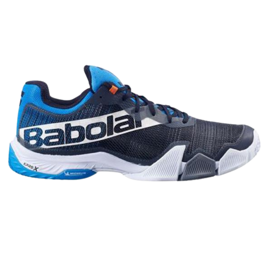 BABOLAT JET PREMURA CLAY BLACK BLUE JUNIOR PADEL SHOES PadelGround