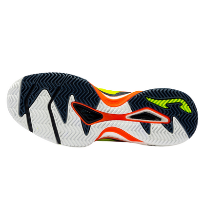 JOMA SLAM 22 CLAY MAN FLUORESCENT YELLOW NAVY BLUE PADEL SHOES